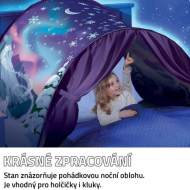 Magický stan na postel - zimní říše